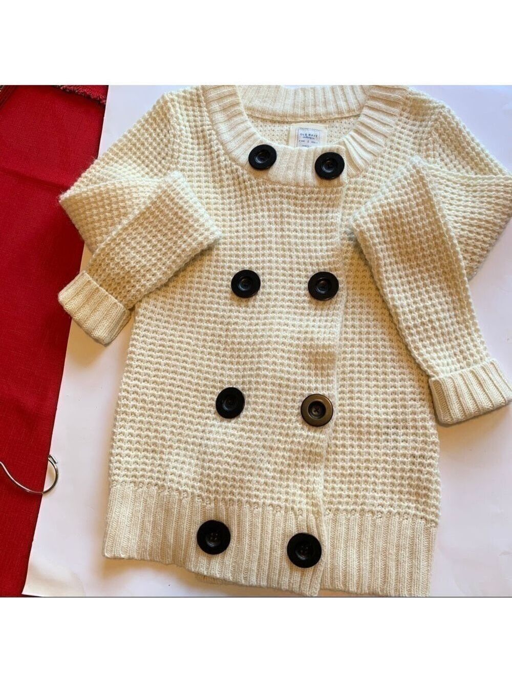 OLD NAVY Wool Alpaca Cable Knit Cardigan Sweater
